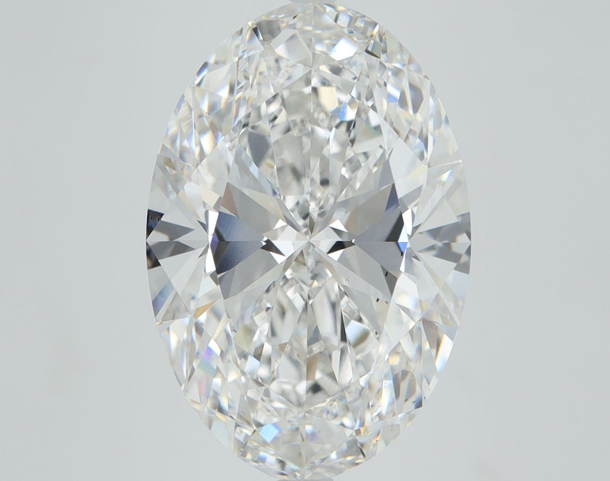 Lab-Grown Oval Diamond - 8.04 Carats, F Color, VS2 Clarity - Certified by IGI - Report Number: LG680505670