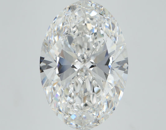 Lab-Grown Oval Diamond - 8.04 Carats, F Color, VS2 Clarity - Certified by IGI - Report Number: LG680505670