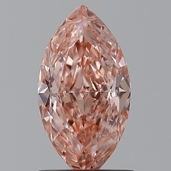Lab-Grown Marquise Diamond - 1.04 Carats, Fancy Vivid Pink Color, VS1 Clarity - Certified by IGI - Report Number: LG638446693