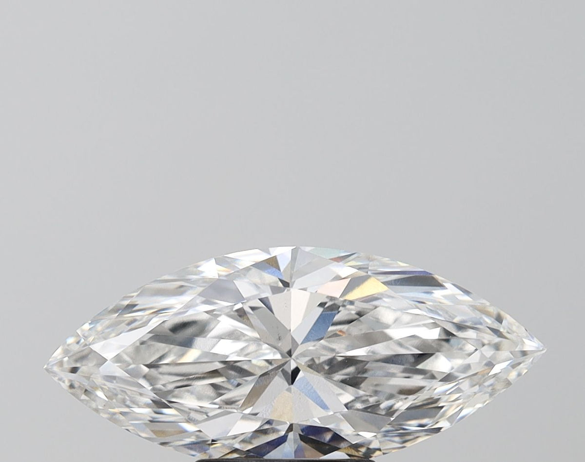 Lab-Grown Marquise Diamond - 3.01 Carats, F Color, VS2 Clarity - Certified by IGI - Report Number: LG671445332