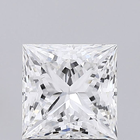 Lab-Grown Princess Diamond - 1.52 Carats, F Color, VVS2 Clarity - Certified by IGI - Report Number: LG631404315