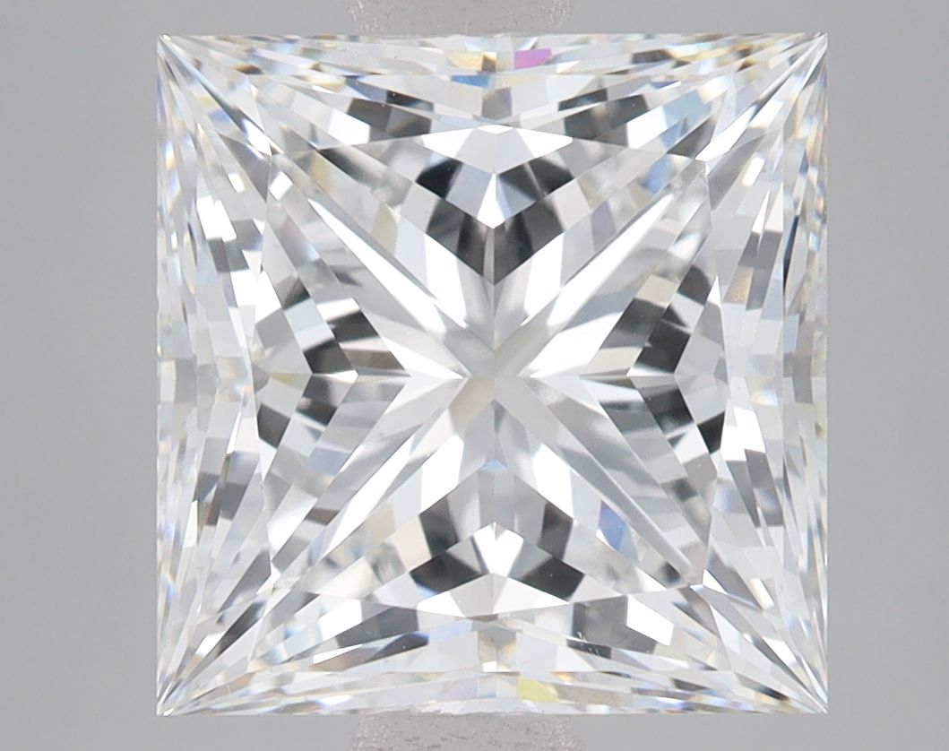Lab-Grown Princess Diamond - 7.05 Carats, F Color, VS1 Clarity - Certified by IGI - Report Number: LG675581261