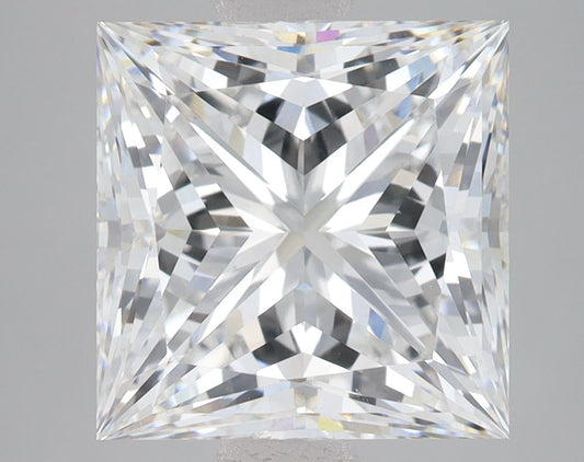 Lab-Grown Princess Diamond - 7.05 Carats, F Color, VS1 Clarity - Certified by IGI - Report Number: LG675581261