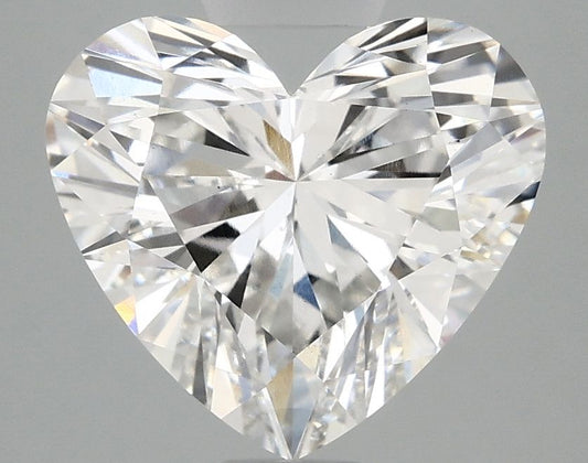 Lab-Grown Heart Diamond - 3.45 Carats, F Color, VS1 Clarity - Certified by IGI - Report Number: LG691555165