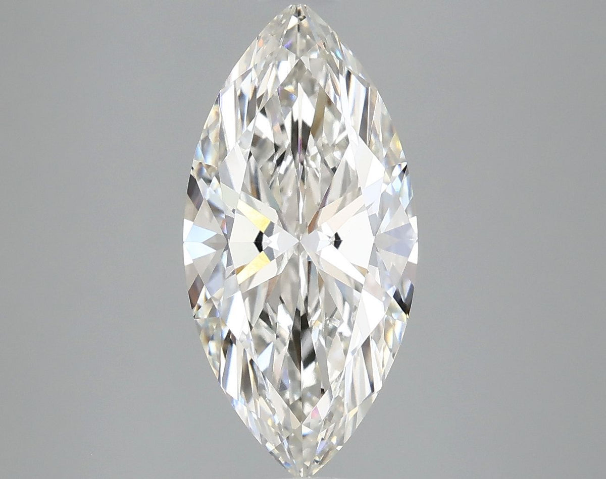 Lab-Grown Marquise Diamond - 2.99 Carats, F Color, VVS2 Clarity - Certified by IGI - Report Number: LG662441579