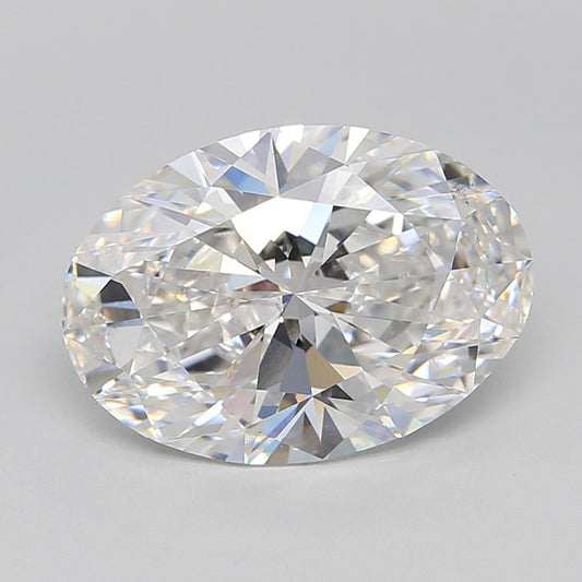 Lab-Grown Oval Diamond - 6.04 Carats, F Color, VS2 Clarity - Certified by IGI - Report Number: LG621445754