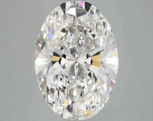 Lab-Grown Oval Diamond - 5.1 Carats, F Color, VS2 Clarity - Certified by IGI - Report Number: LG671496421