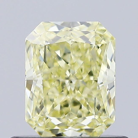 Lab-Grown Radiant Diamond - 0.55 Carats, Fancy Yellow Color, VVS2 Clarity - Certified by IGI - Report Number: LG630429405