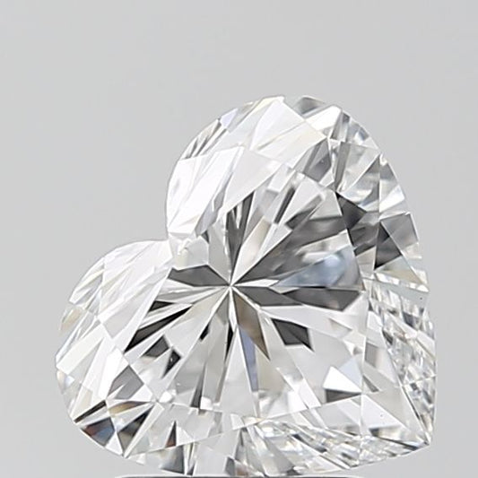Lab-Grown Heart Diamond - 2.01 Carats, D Color, VVS2 Clarity - Certified by IGI - Report Number: LG700541181