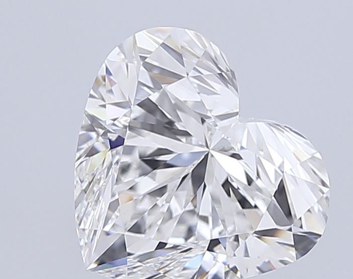 Lab-Grown Heart Diamond - 4.59 Carats, F Color, VVS2 Clarity - Certified by IGI - Report Number: LG671489848