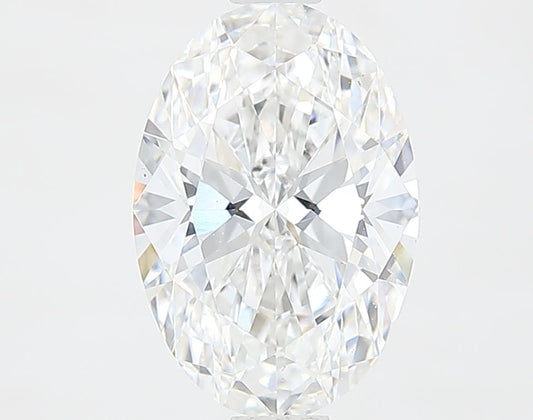 Lab-Grown Oval Diamond - 1.47 Carats, D Color, VS1 Clarity - Certified by IGI - Report Number: LG631423166