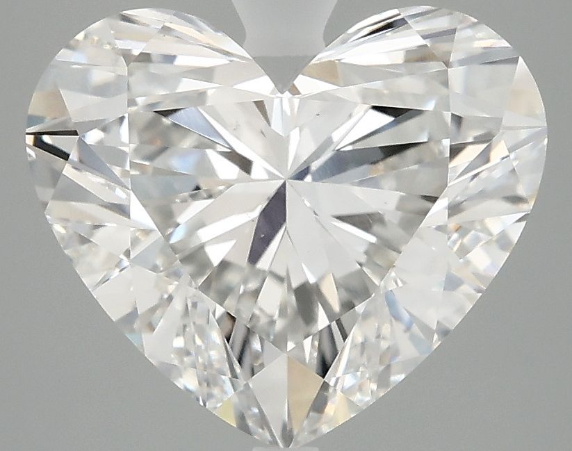 Lab-Grown Heart Diamond - 3.96 Carats, F Color, VS2 Clarity - Certified by IGI - Report Number: LG696540737