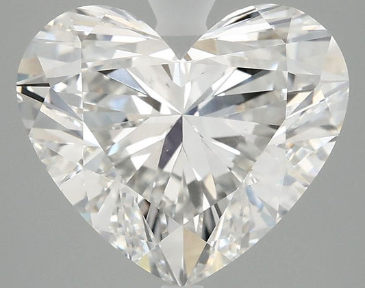 Lab-Grown Heart Diamond - 3.96 Carats, F Color, VS2 Clarity - Certified by IGI - Report Number: LG696540737
