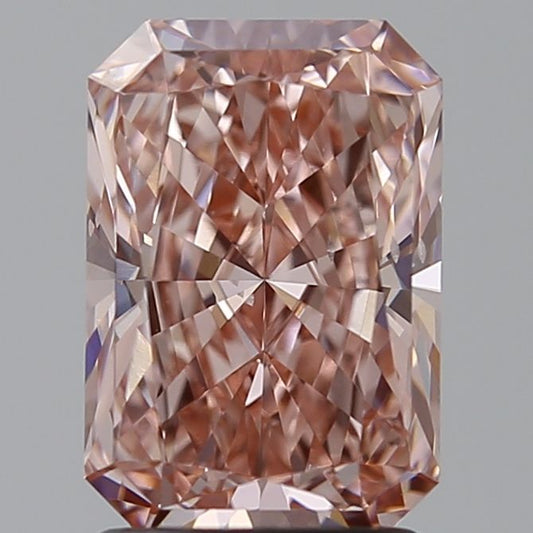 Lab-Grown Radiant Diamond - 2.02 Carats, Fancy Vivid Pink Color, VS2 Clarity - Certified by IGI - Report Number: LG638446697
