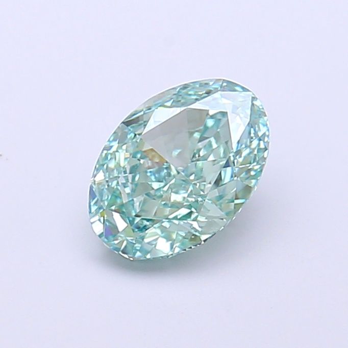 Oval 1.06ct Fancy Vivid Green VS1 - Cut • IGI • LG792620063
