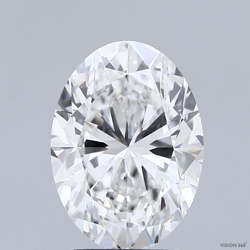 Lab-Grown Oval Diamond - 2.51 Carats, E Color, VVS2 Clarity - Certified by IGI - Report Number: LG713599329