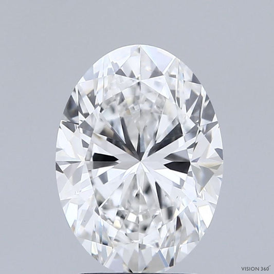 Lab-Grown Oval Diamond - 2.51 Carats, E Color, VVS2 Clarity - Certified by IGI - Report Number: LG713599329