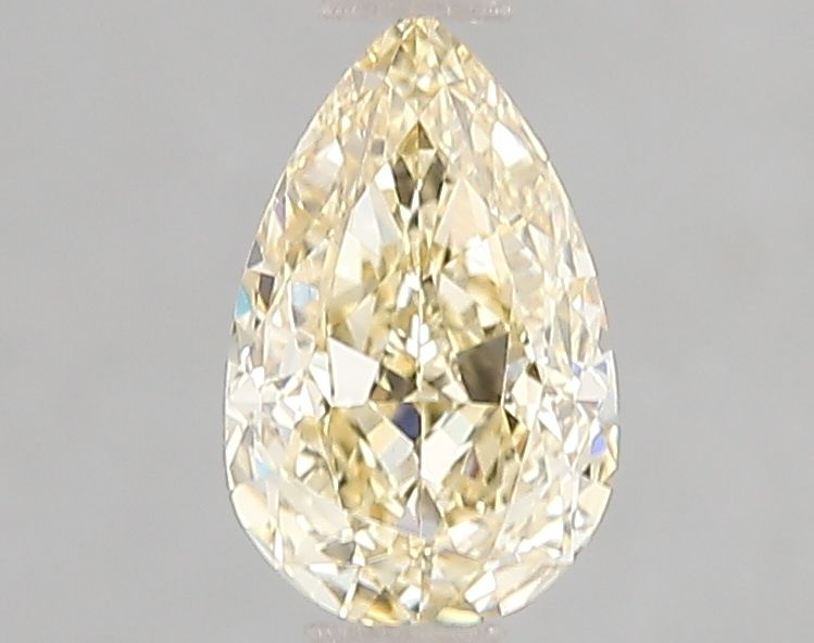 Lab-Grown Pear Diamond - 1.01 Carats, Fancy Intense Yellow Color, VVS2 Clarity - Certified by IGI - Report Number: LG655422982