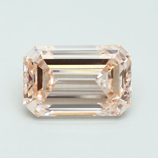 Lab-Grown Emerald Diamond - 6.04 Carats, Fancy Pink Color, VS2 Clarity - Certified by IGI - Report Number: LG612341900