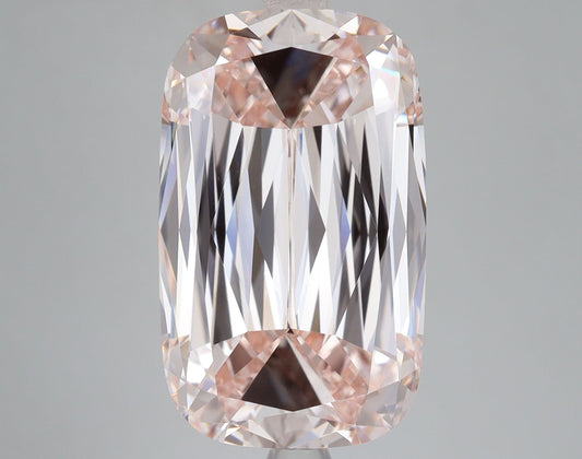 Lab-Grown Cushion Diamond - 7.66 Carats, Fancy Intense Pink Color, VS2 Clarity - Certified by IGI - Report Number: LG640435316
