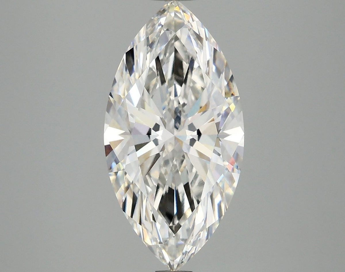 Lab-Grown Marquise Diamond - 3.02 Carats, F Color, VVS2 Clarity - Certified by IGI - Report Number: LG677580216