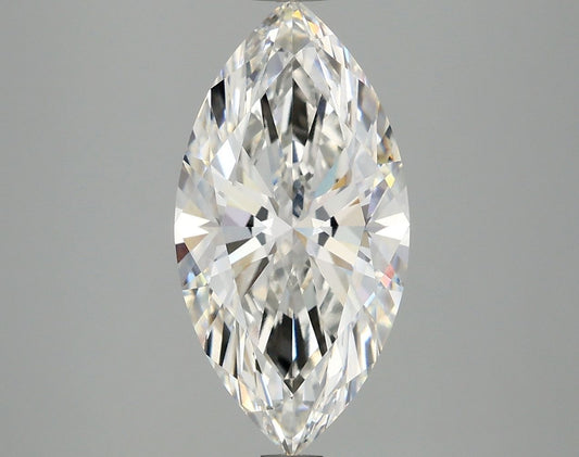 Lab-Grown Marquise Diamond - 3.02 Carats, F Color, VVS2 Clarity - Certified by IGI - Report Number: LG677580216