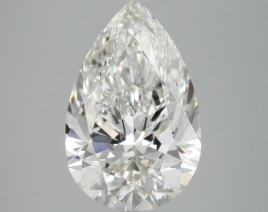 Lab-Grown Pear Diamond - 4.02 Carats, F Color, VS2 Clarity - Certified by IGI - Report Number: LG717517303