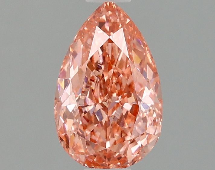 Lab-Grown Pear Diamond - 1.1 Carats, Fancy Vivid Pink Color, VVS2 Clarity - Certified by IGI - Report Number: LG677579224