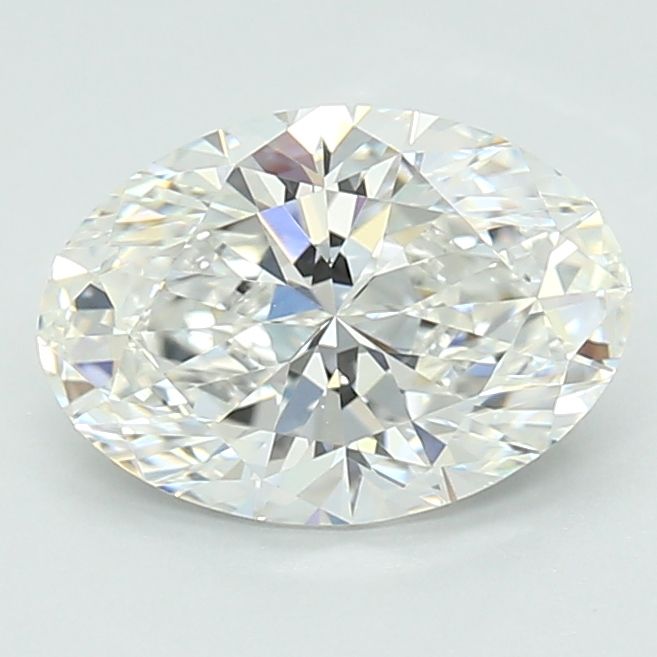Lab-Grown Oval Diamond - 1.5 Carats, F Color, VVS2 Clarity - Certified by IGI - Report Number: LG694504920