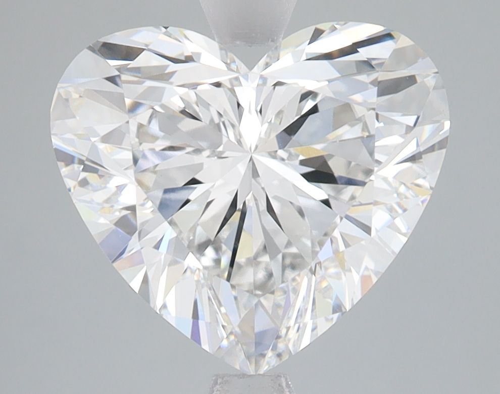 Lab-Grown Heart Diamond - 3.6 Carats, D Color, VVS2 Clarity - Certified by IGI - Report Number: LG685553620