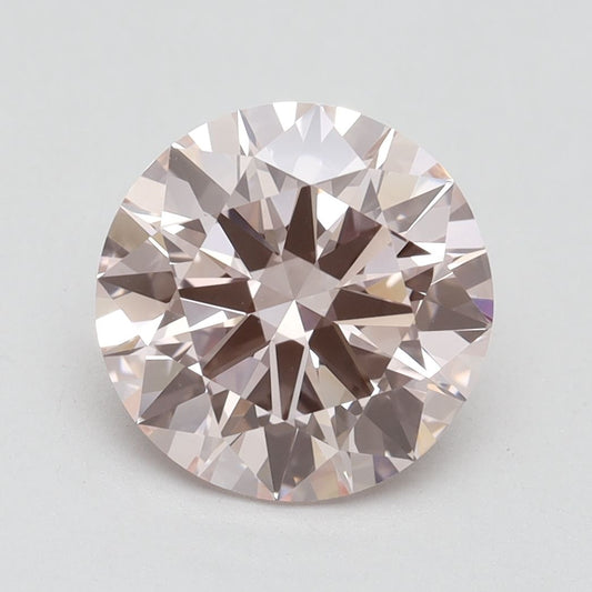 Lab-Grown Round Diamond - 3.05 Carats, Fancy Intense Pink Color, VVS2 Clarity - Certified by IGI - Report Number: LG616425129
