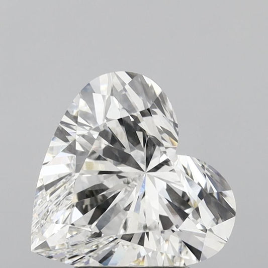 Lab-Grown Heart Diamond - 3.59 Carats, E Color, VVS2 Clarity - Certified by IGI - Report Number: LG677508973