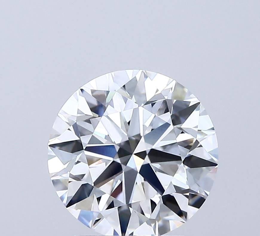 Lab-Grown Round Diamond - 2.52 Carats, E Color, VVS2 Clarity - Certified by IGI - Report Number: LG692508827