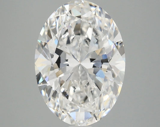 Lab-Grown Oval Diamond - 4.02 Carats, F Color, VS2 Clarity - Certified by IGI - Report Number: LG696567909