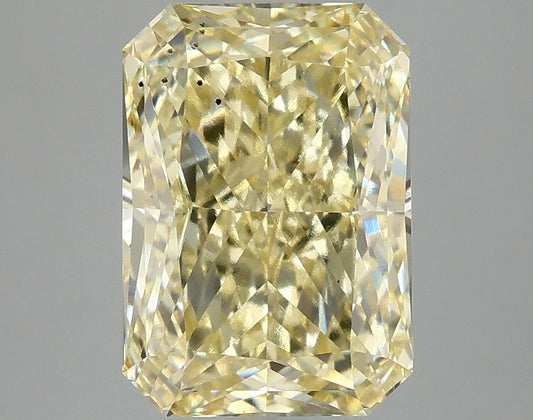 Lab-Grown Radiant Diamond - 4.0 Carats, Fancy Intense Yellow Color, VS2 Clarity - Certified by IGI - Report Number: LG669479291