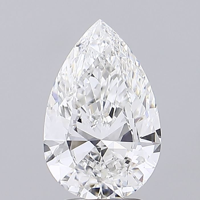 Lab-Grown Pear Diamond - 3.01 Carats, F Color, VVS2 Clarity - Certified by IGI - Report Number: LG687509056