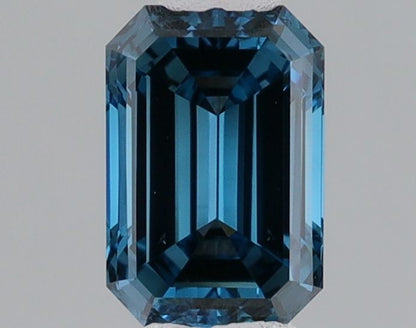 Lab-Grown Emerald Diamond - 0.53 Carats, Fancy Deep Blue Color, VS2 Clarity - Certified by IGI - Report Number: LG620411871