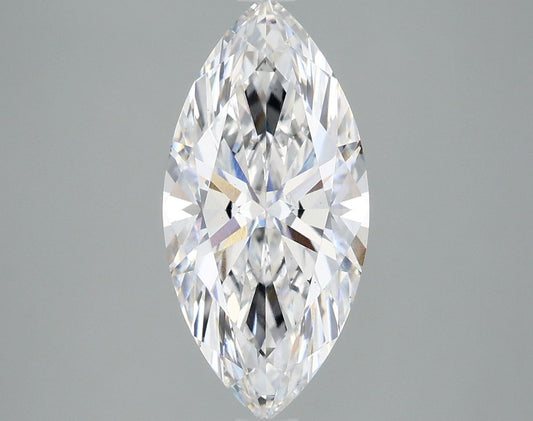 Lab-Grown Marquise Diamond - 2.45 Carats, E Color, VS1 Clarity - Certified by IGI - Report Number: LG662464225