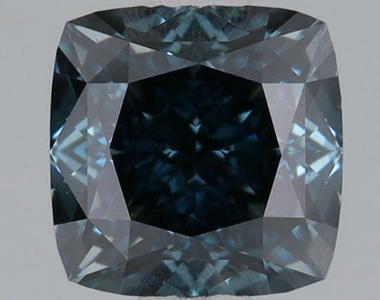 Lab-Grown Cushion Diamond - 0.83 Carats, Fancy Deep Blue Color, VS1 Clarity - Certified by IGI - Report Number: LG620410778