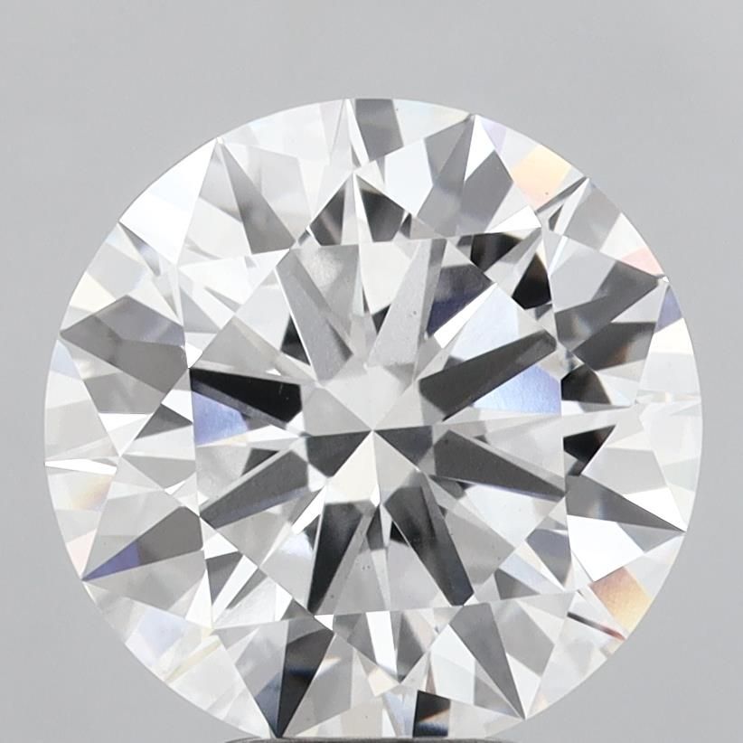 Lab-Grown Round Diamond - 5.05 Carats, F Color, VS1 Clarity - Certified by IGI - Report Number: LG687502278