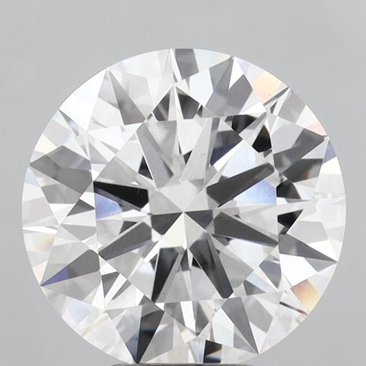 Lab-Grown Round Diamond - 5.05 Carats, F Color, VS1 Clarity - Certified by IGI - Report Number: LG687502278