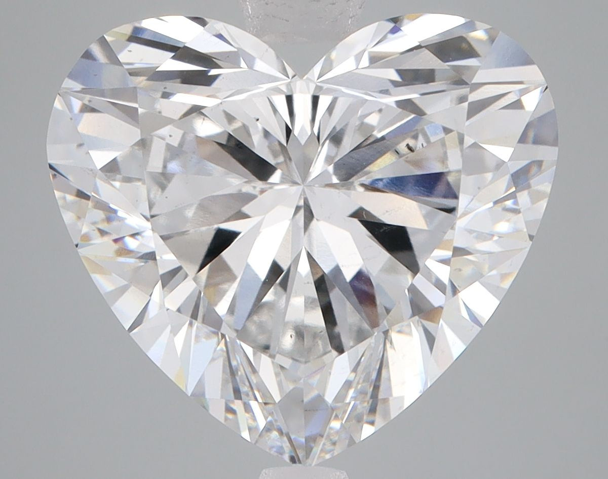 Lab-Grown Heart Diamond - 7.76 Carats, F Color, VS2 Clarity - Certified by IGI - Report Number: LG589383386