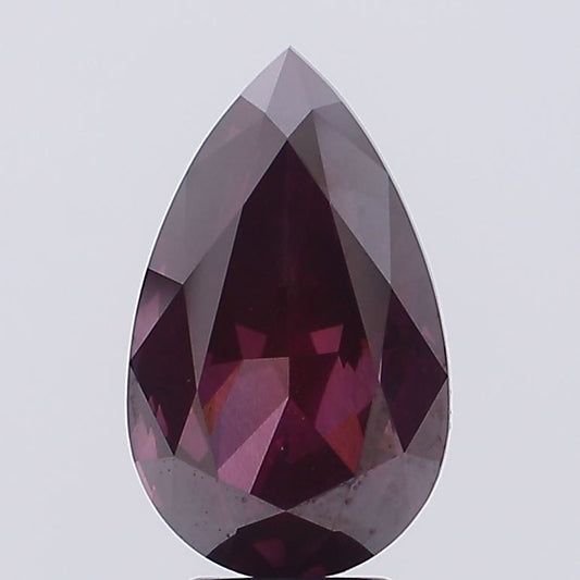 Lab-Grown Pear Diamond - 6.04 Carats, Fancy Deep Pink Color, VS1 Clarity - Certified by IGI - Report Number: LG691524027