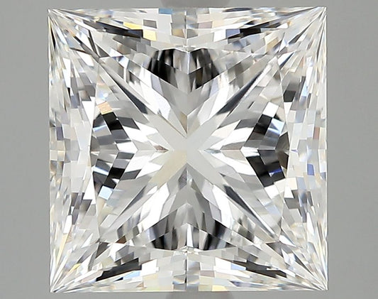 Lab-Grown Princess Diamond - 4.52 Carats, E Color, VVS2 Clarity - Certified by IGI - Report Number: LG687555204