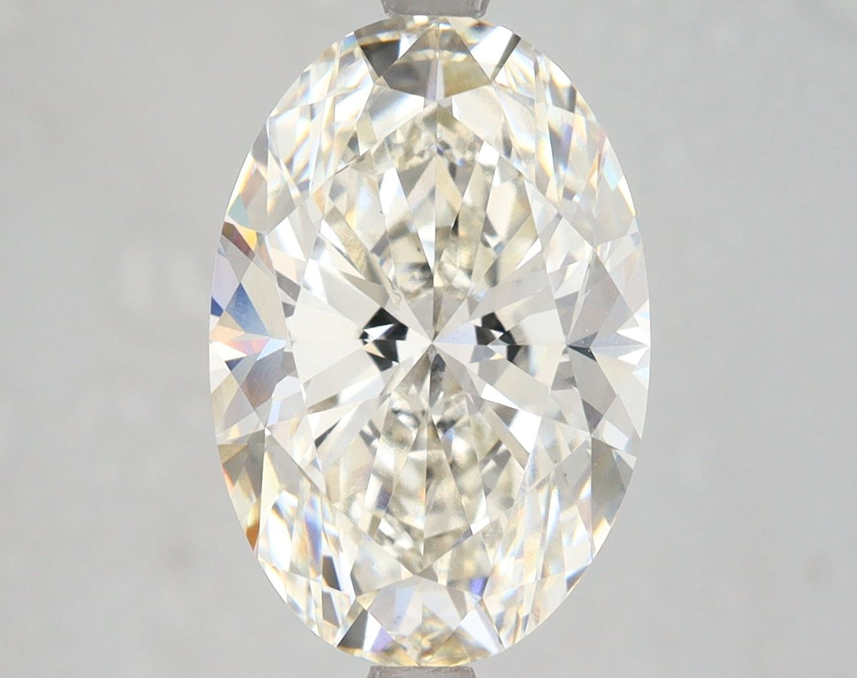 Lab-Grown Oval Diamond - 5.17 Carats, Fancy Vivid Blue Color, VS1 Clarity - Certified by IGI - Report Number: LG654483725