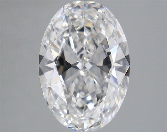 Lab-Grown Oval Diamond - 3.0 Carats, F Color, VVS2 Clarity - Certified by IGI - Report Number: LG680543159