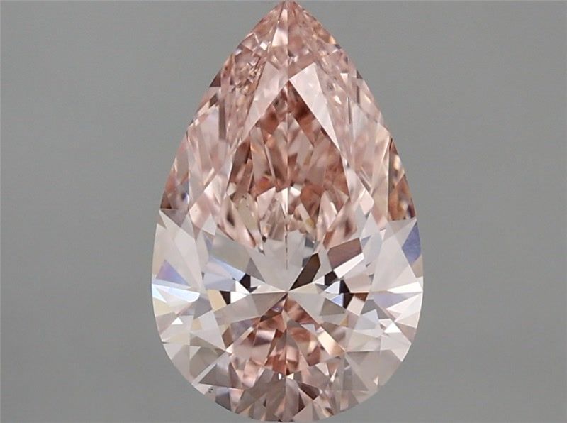 Lab-Grown Pear Diamond - 1.53 Carats, Fancy Intense Pink Color, VS1 Clarity - Certified by IGI - Report Number: LG683563576