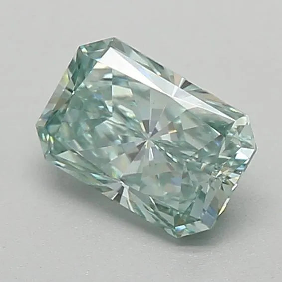 0.59ct Radiant Lab Grown Diamond (Colour Fancy Vivid Green, Clarity VS1, IGI Certified)
