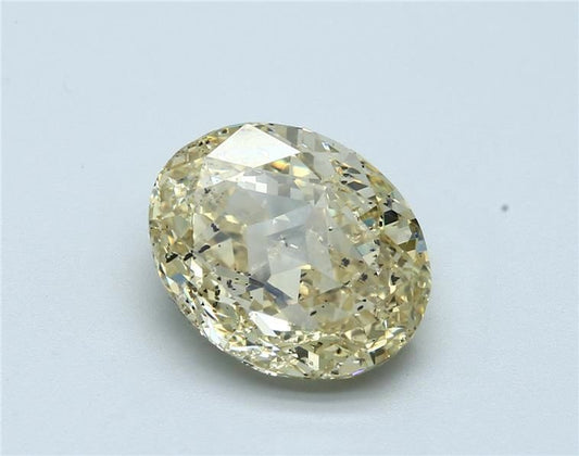 Oval 7.04ct Fancy Light Brownish Yellow I1 - Cut • GIA • 2185047005
