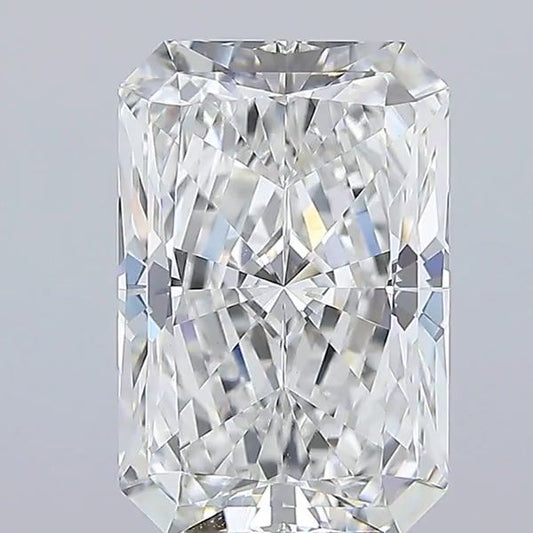 Lab-Grown Radiant Diamond - 7.04 Carats, F Color, VVS2 Clarity - Certified by IGI - Report Number: LG696543665